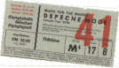 Depeche Mode Concert Ticket